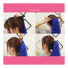 Wig Horsetail Long Curled Hair Gradient Ramp    black violet PP03-1BT51P# - Mega Save Wholesale & Retail - 2
