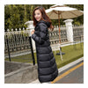 Winter Light Thin Down Slim Coat Extra Long Plus Size    black   S - Mega Save Wholesale & Retail - 2