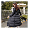 Winter Light Thin Down Slim Coat Extra Long Plus Size    black   S - Mega Save Wholesale & Retail - 3