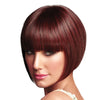 Bobo Wig Short Straight Hair Cap  wine red - Mega Save Wholesale & Retail - 1