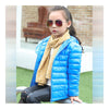 Winter Boy Girl Children Garments Thick Short Down Coat   light blue    120cm - Mega Save Wholesale & Retail - 2