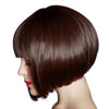 Bobo Wig Short Straight Hair Cap   brown - Mega Save Wholesale & Retail - 3