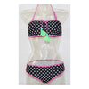 Polka-dot Sexy Assorted Colors Bandage Bikini Push-Ups Swimwear Swimsuit  S - Mega Save Wholesale & Retail