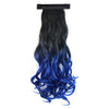 Wig Horsetail Long Curled Hair Gradient Ramp    black sapphire PP03-1BTBLUE2# - Mega Save Wholesale & Retail - 1