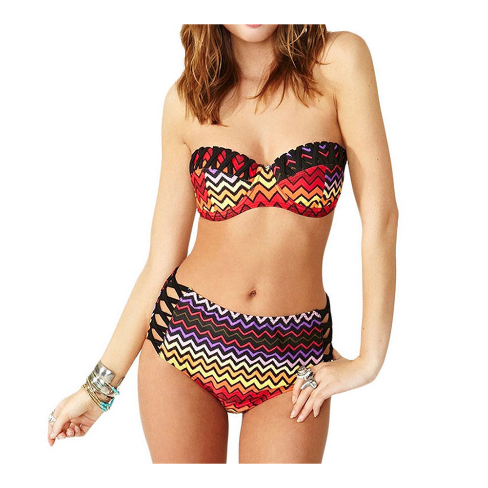 Bikini Set Women¡¯s Swimwear Swimsuit Sexy Printing  S - Mega Save Wholesale & Retail