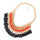 Bohemian National Style Acrylic Water-drop Tassel Necklace    orange - Mega Save Wholesale & Retail - 1
