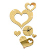 Wedding Room Decoration Quartz Mirror Cupid Wall Clock   C golden - Mega Save Wholesale & Retail