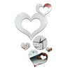 Wedding Room Decoration Quartz Mirror Cupid Wall Clock   C silver - Mega Save Wholesale & Retail