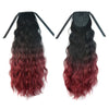 Wig Horsetail Gradient Ramp Corn Hot     black wine red 1BT118# - Mega Save Wholesale & Retail - 1