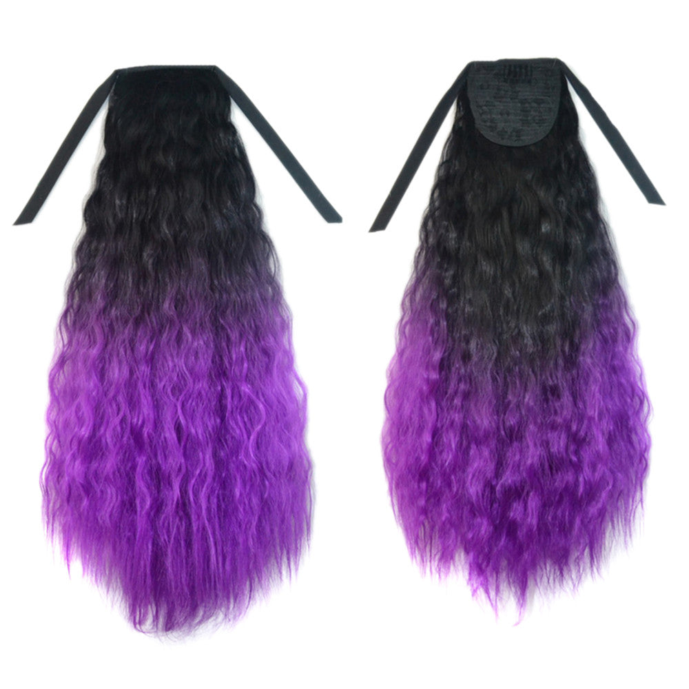 Wig Horsetail Gradient Ramp Corn Hot     black violet 1BT51P# - Mega Save Wholesale & Retail - 1