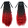 Wig Horsetail Gradient Ramp Corn Hot     black bright red 1BTRED# - Mega Save Wholesale & Retail - 1