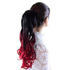 Wig Long Curled Hair Horsetail Gradient Ramp    black wine red C03-1BT118# - Mega Save Wholesale & Retail - 1