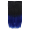 Five Clips Long Straight Hair Extension Wig   1BTBLUE - Mega Save Wholesale & Retail