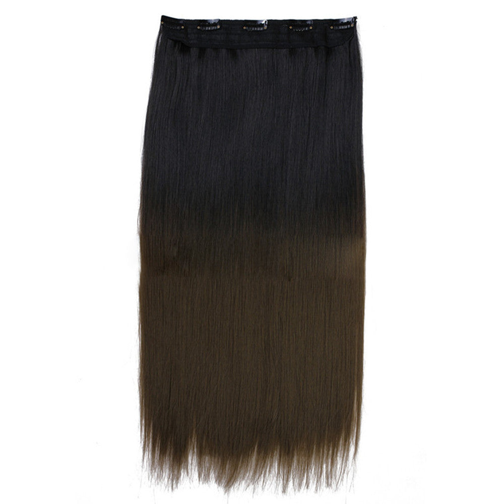 Five Clips Long Straight Hair Extension Wig   2T10 - Mega Save Wholesale & Retail