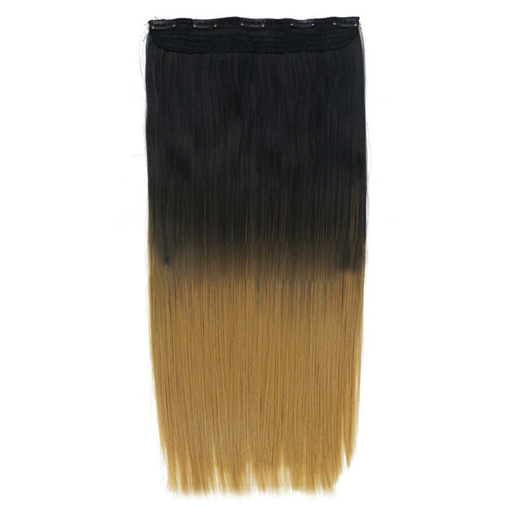 Five Clips Long Straight Hair Extension Wig   2T27 - Mega Save Wholesale & Retail