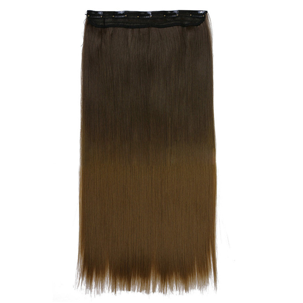 Five Clips Long Straight Hair Extension Wig   8T27 - Mega Save Wholesale & Retail