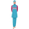 Muslim Swimwear Woman Bathing Suit Burqini   blue  S - Mega Save Wholesale & Retail - 1