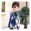 Winter Boy Middle Long Child Down Coat Thick Warm    blue+black   110cm - Mega Save Wholesale & Retail - 2