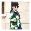 Winter Boy Middle Long Child Down Coat Thick Warm   green+black    110cm - Mega Save Wholesale & Retail - 2