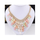 European Fashionable Big Brand Necklace Foreign Trade Water Cube Crystal Necklace   pink - Mega Save Wholesale & Retail - 3