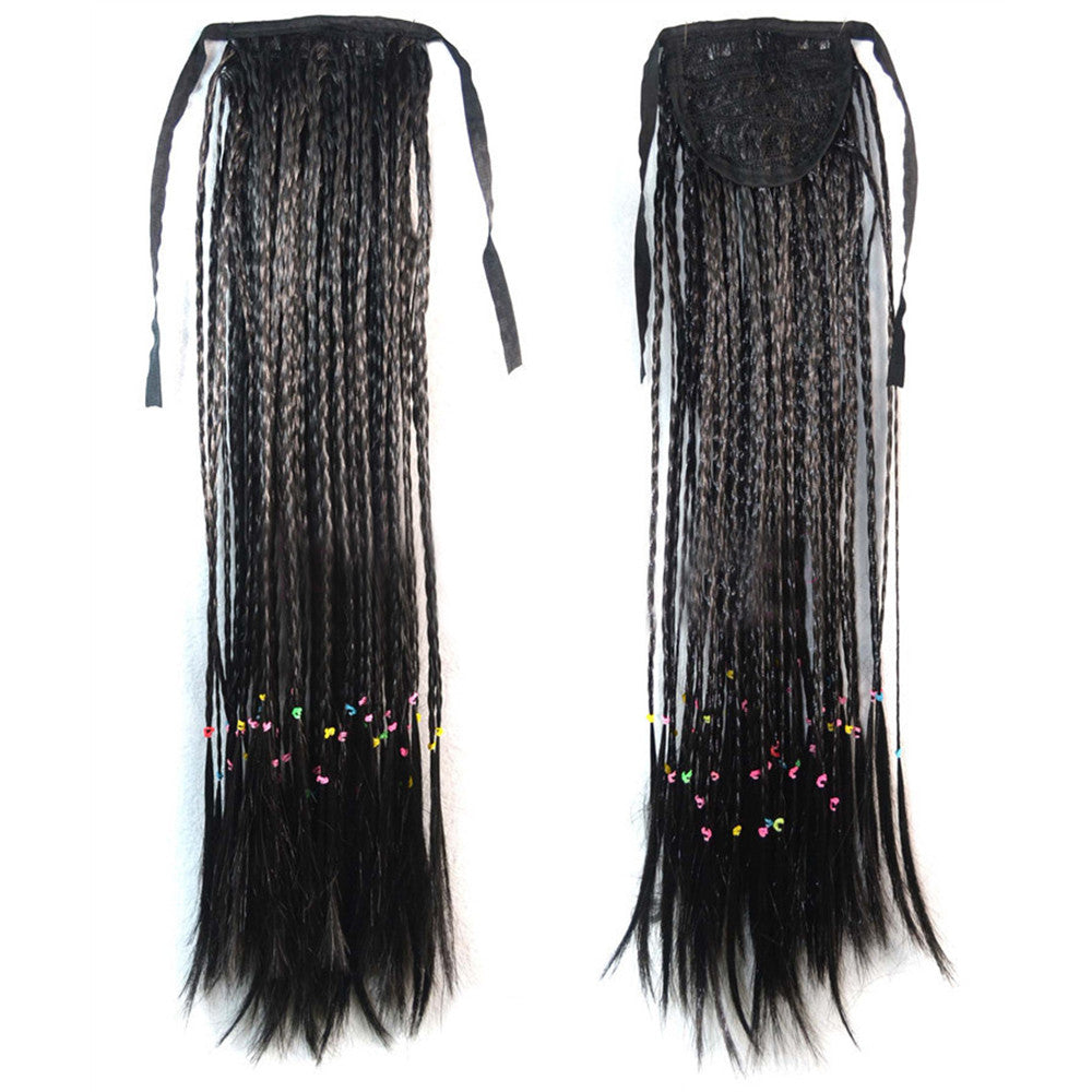 Manual Small Braid Horsetail Wig Coloful    black 160-1B# - Mega Save Wholesale & Retail - 1
