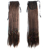 Manual Small Braid Horsetail Wig Coloful    light brown 160-2/30# - Mega Save Wholesale & Retail - 1