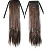 Manual Small Braid Horsetail Wig Coloful    brown black 160-4# - Mega Save Wholesale & Retail - 1