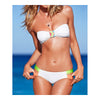 Sexy Chromatic Color Bandage Bikini Set Push-Ups Swimwear Swimsuit  S - Mega Save Wholesale & Retail