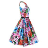 Woman Slim Dress Boutique Printing Big Peplum    S - Mega Save Wholesale & Retail - 2