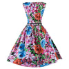 Woman Slim Dress Boutique Printing Big Peplum    S - Mega Save Wholesale & Retail - 3