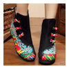 Vintage Beijing Cloth Shoes Embroidered Boots black with cotton - Mega Save Wholesale & Retail - 2