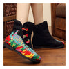 Vintage Beijing Cloth Shoes Embroidered Boots black with cotton - Mega Save Wholesale & Retail - 4