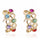 Colorful Zircon Ear Studs Hollow Circle - Mega Save Wholesale & Retail - 1