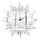 Sun Decoration Wall Clock Mirror Quartz Living Room   silver - Mega Save Wholesale & Retail