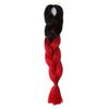 African Dyed Big Braid Wig  Gradient Ramp     CBZ-04