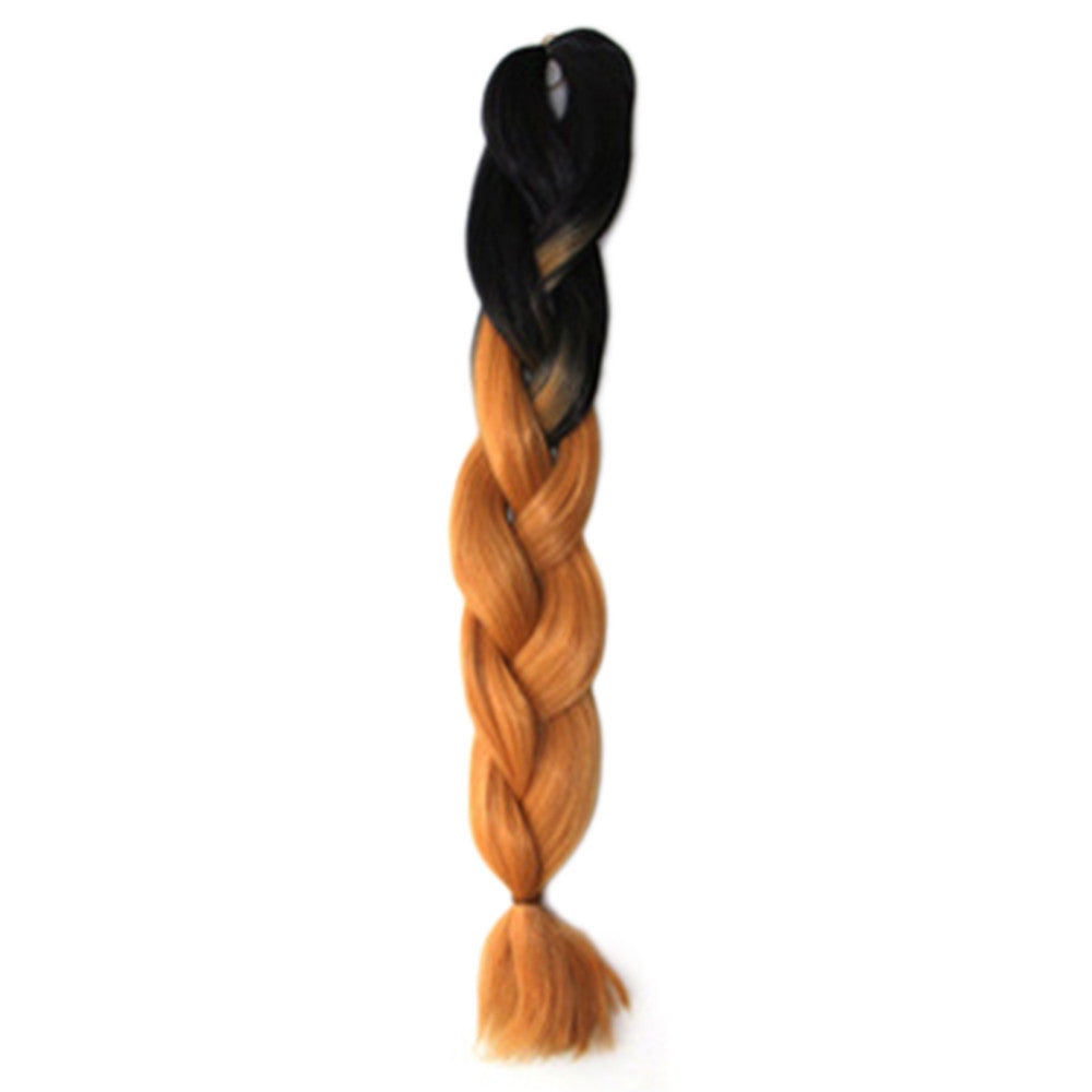 African Dyed Big Braid Wig  Gradient Ramp     CBZ-11