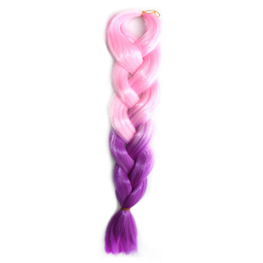 African Dyed Big Braid Wig  Gradient Ramp     CBZ-20