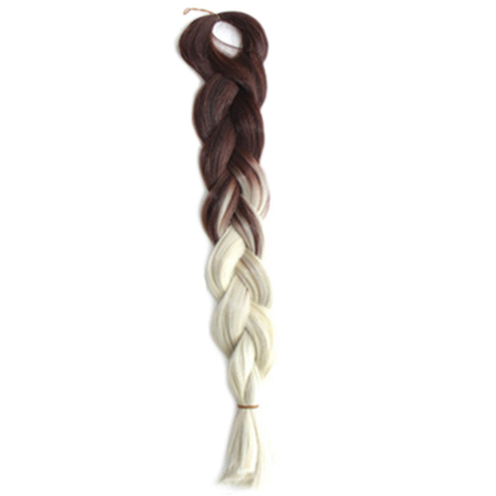 African Dyed Big Braid Wig  Gradient Ramp     CBZ-22