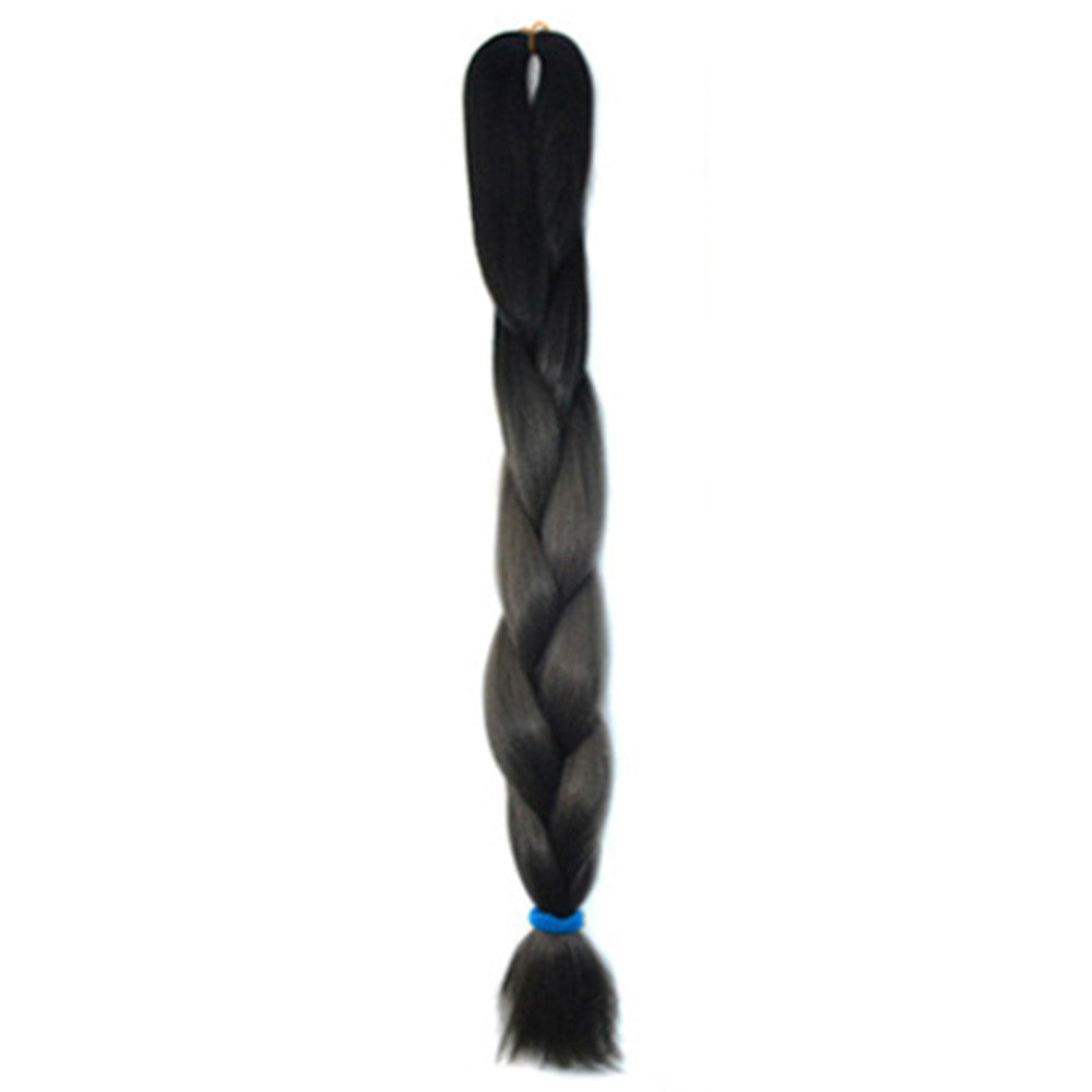 African Dyed Big Braid Wig  Gradient Ramp     CBZ-32
