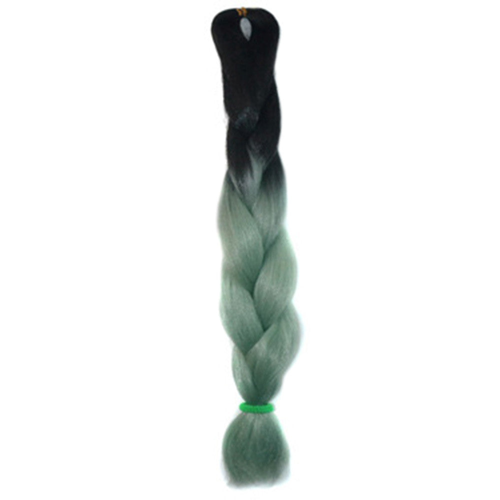 African Dyed Big Braid Wig  Gradient Ramp     CBZ-41