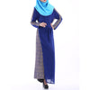 Muslim Robe Chiffon Long Dress Summer  sapphire blue - Mega Save Wholesale & Retail - 1