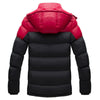 Man Cotton Coat Warm Thick Casual   red   XL - Mega Save Wholesale & Retail - 2