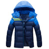 Man Cotton Coat Warm Thick Casual  blue   XL - Mega Save Wholesale & Retail - 1