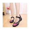 Old Beijing Cloth Shoes Summer National Style Embroidered Increased within Square Dance Shoes Mom Red Shoes Woman black - Mega Save Wholesale & Retail - 2