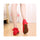 Old Beijing Cloth Shoes Summer National Style Embroidered Increased within Square Dance Shoes Mom Red Shoes Woman red - Mega Save Wholesale & Retail - 4