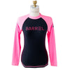 Diving Suit Outdoor Surfing Anti-jellyfish Black Pink Tops   S