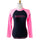 Diving Suit Outdoor Surfing Anti-jellyfish Black Pink Tops   S
