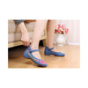 Old Beijing Blue Cloth National Style Embroidered Shoes for Women in Low Cut with Beautiful Floral Designs & Ankle Straps - Mega Save Wholesale & Retail - 3
