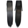 Long Straight Hair Lace-up Wig 1B#black