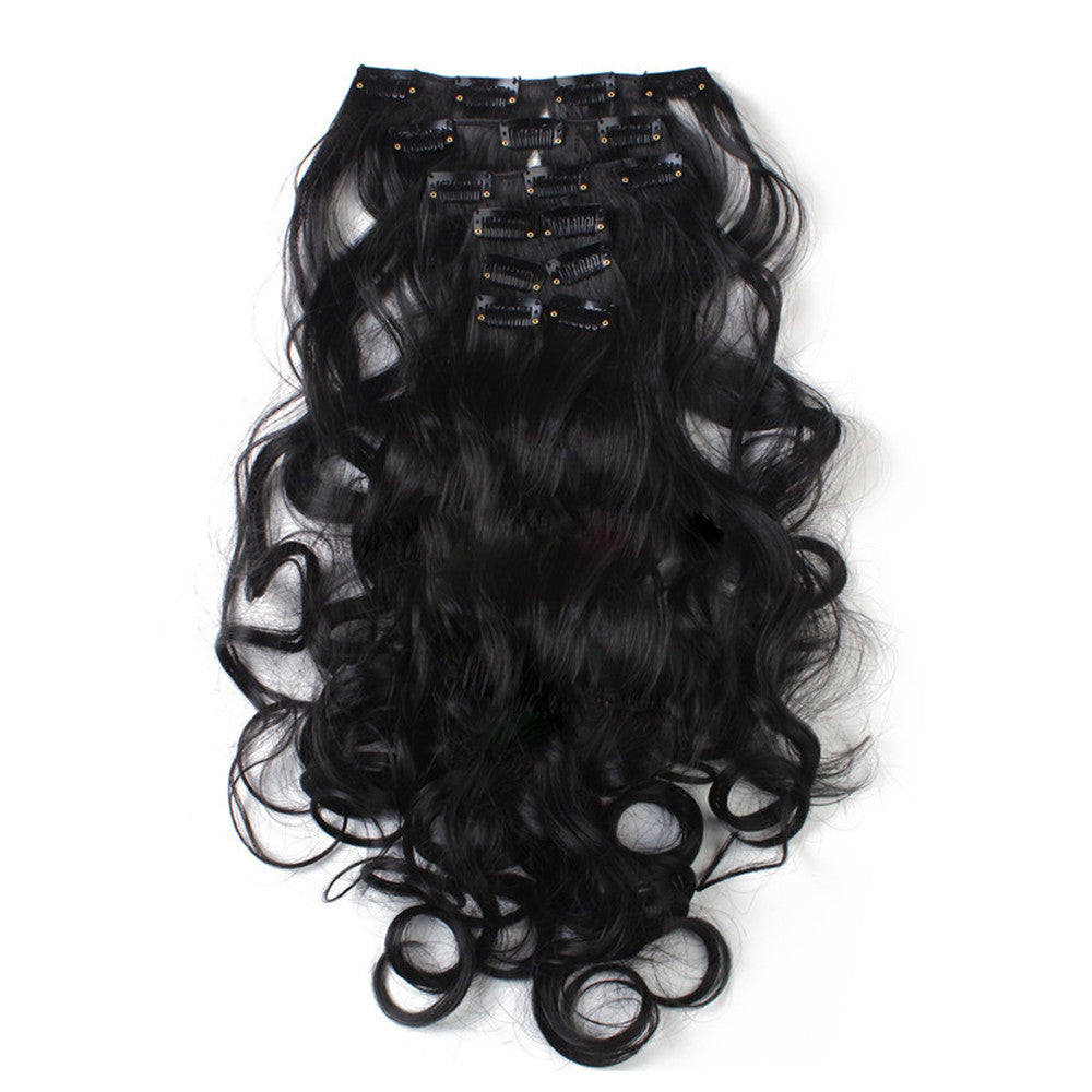 7pcs Suit Clips in Hair Extension Curled Wig Piece   2 - Mega Save Wholesale & Retail